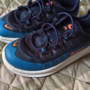 Nike Blue and Orange Athletic Sneakers